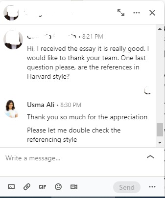 Client message: I received the essay it is really good