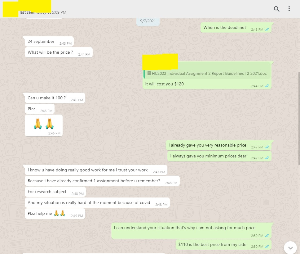 Client message: I know you have doing really good work for me i trust your work